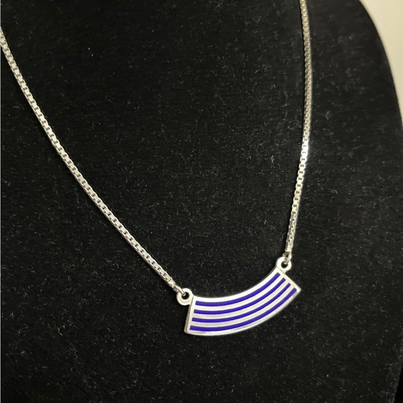 Silver Italian Necklace - Vintage - Picture 2 of 4